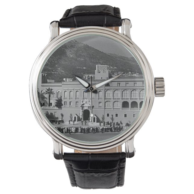 Montre Vintage Monaco Principauté Palais carré (devant)