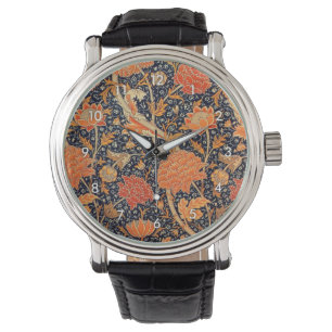 Montre Vintage motif floral, William Morris