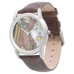 Montre Vintage Noël, jouets du Père Noël sabots chaussure