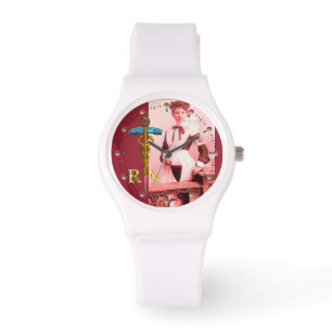 Montre VINTAGE NURSE et Gold Caduceus