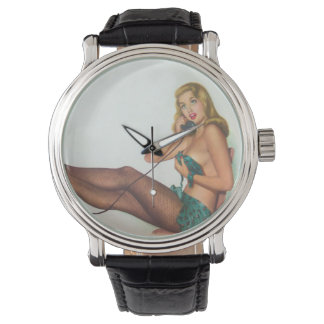 Montre Vintage Pinup Girl Coloration originale 4