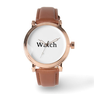 Montre vintage rose gold pour hommes avec bracelet