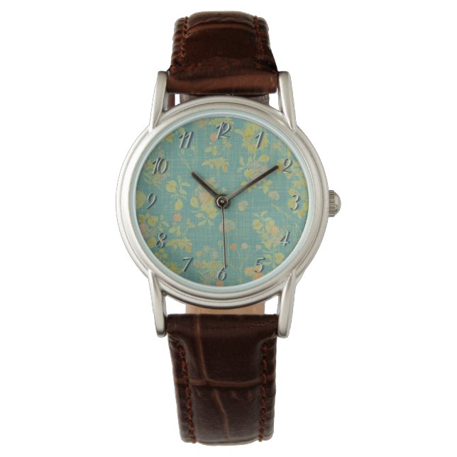 Montre Vintage Turquoise en état de détresse (devant)