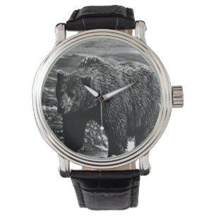 Montre Vintage USA Alaska brun