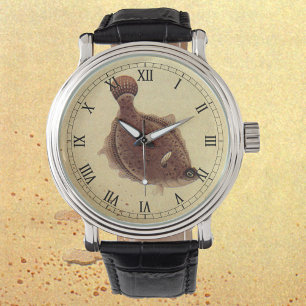 Montre Vintages, Marine Ocean Life Poisson plat