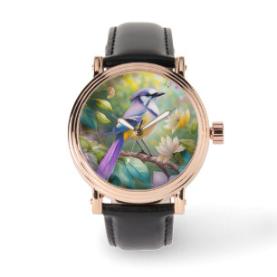 Montre Violet Tufted Jay Imaginaire Bird