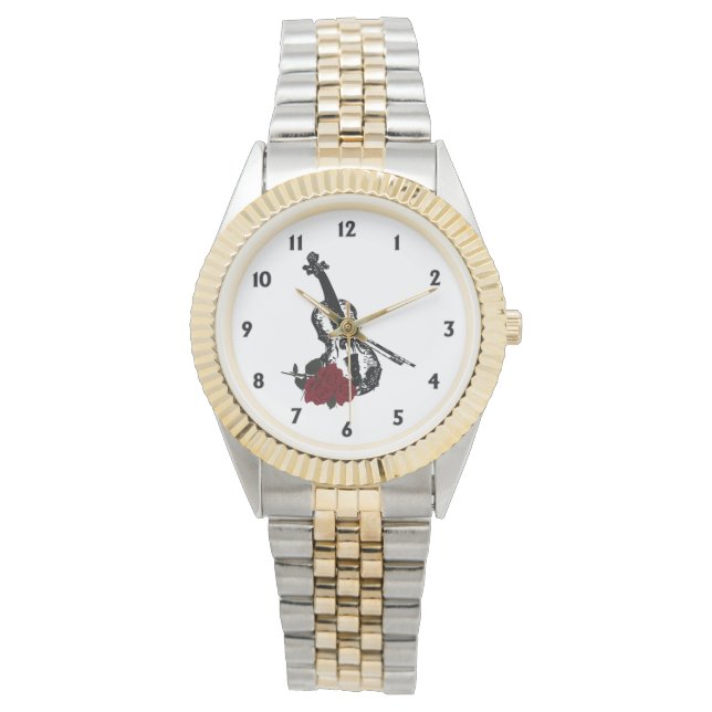 Montre Violon et Rose (devant)