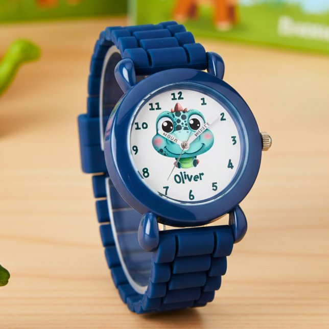 Montre Visage de bébé dino mignon (Créateur téléchargé)