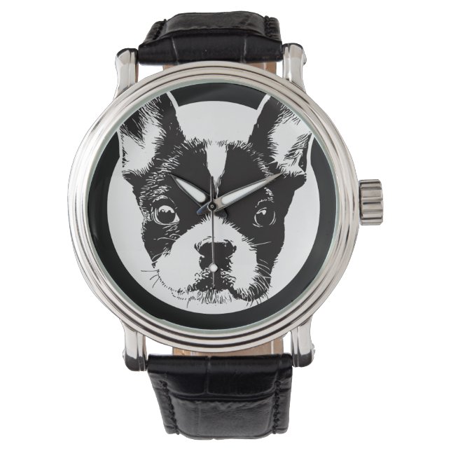 Montre Visage de Chien à Chien à Chien Français (devant)