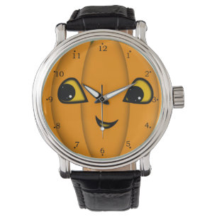 Montre Visage de citrouille d'Halloween