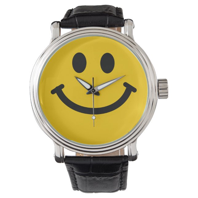 Montre Visage Jaune Heureux (devant)