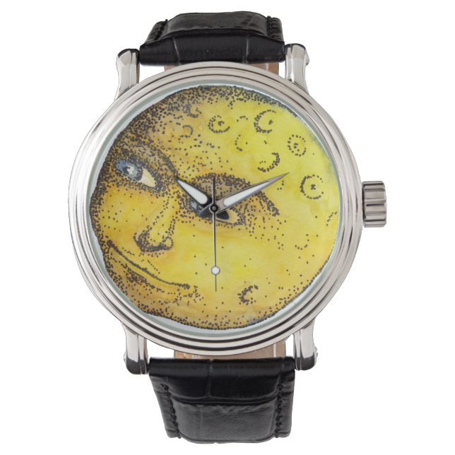 Montre visage lune (devant)