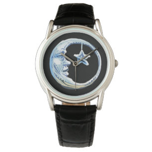 Montre visage lune