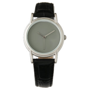 Montre Visage minimaliste Moss Green Watch - Personnalisa