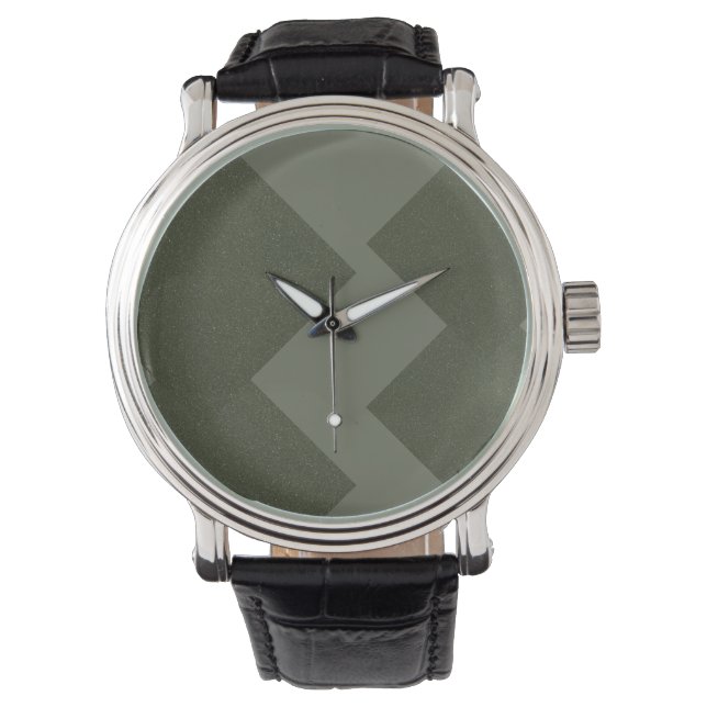 Montre Visage moderne Moss Green eWatch (devant)