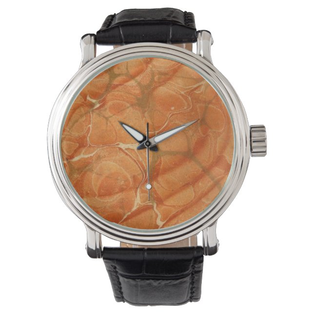 Montre Visage orange (devant)