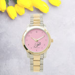 Montre Visionneuse de script personnalisée de l'élégance<br><div class="desc">Élevez votre style avec le Blush Elegance Personalized Script Watch - une incarnation de la grâce et de l'individualité. Cette montre exquise présente une police de script délicate, avec votre premier nom initial et complet, assurant un accessoire unique. Conçue avec soin avec des matériaux haut de gamme, cette montre est...</div>