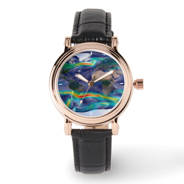 Montre Visualisation Des Vents Mondiaux. (Recto)