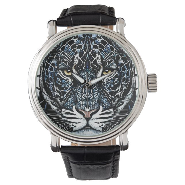 Montre vitrail Black Panther (devant)