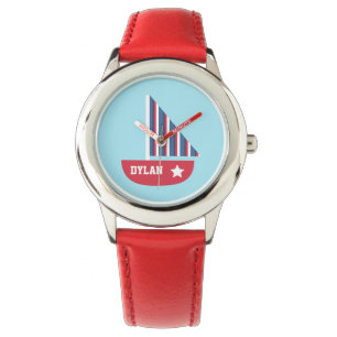 Montre Voilier coloré mignon nautique pour des enfants