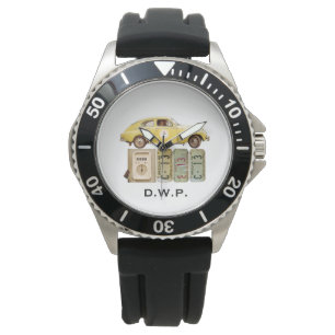 Montre Voiture Vintage Jaune