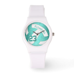 Montre Volley-ball turquoise turquoise