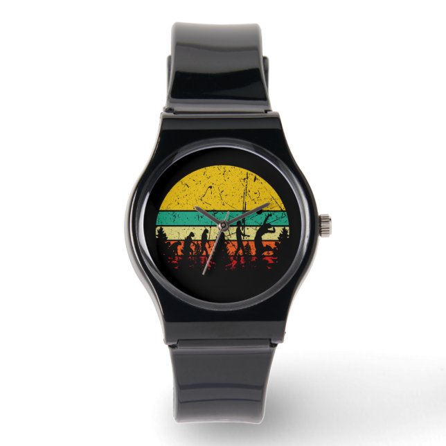 Montre Volleyball - Évolution du joueur de volley-ball (Recto)