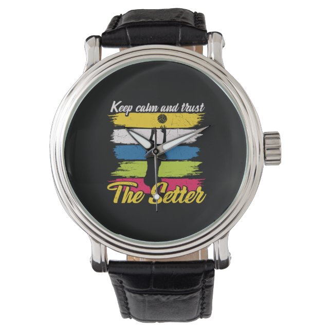 Montre Volleyball Player | Keep Calm And Trust (devant)