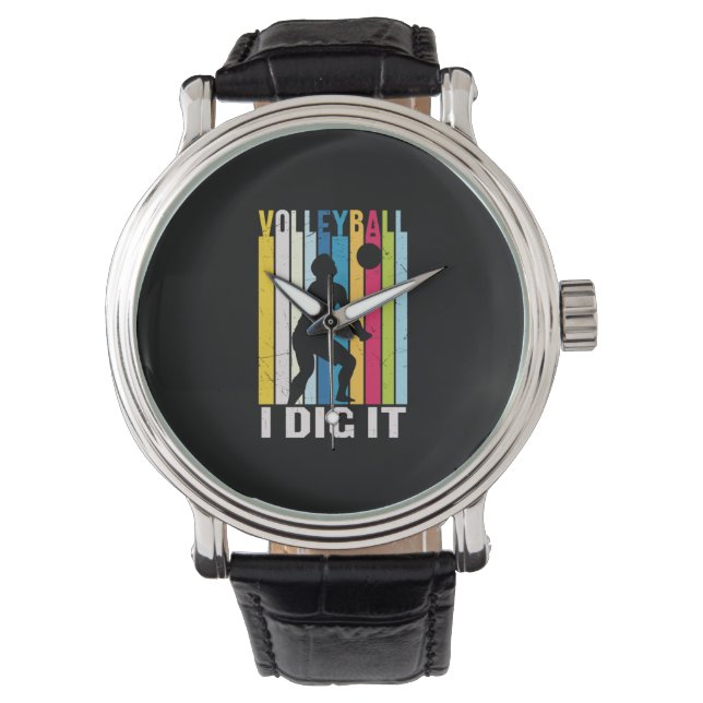 Montre Volleyball Player | Volleyball I Dig It (devant)
