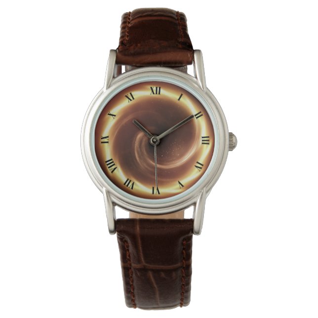 Montre Vortex de feu spiral ~ Portail temporel ~Machine t (devant)