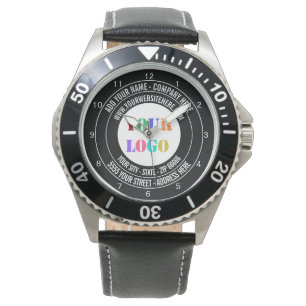 Montre Votre logo Nom Adresse Site Web Promotionnel Regar