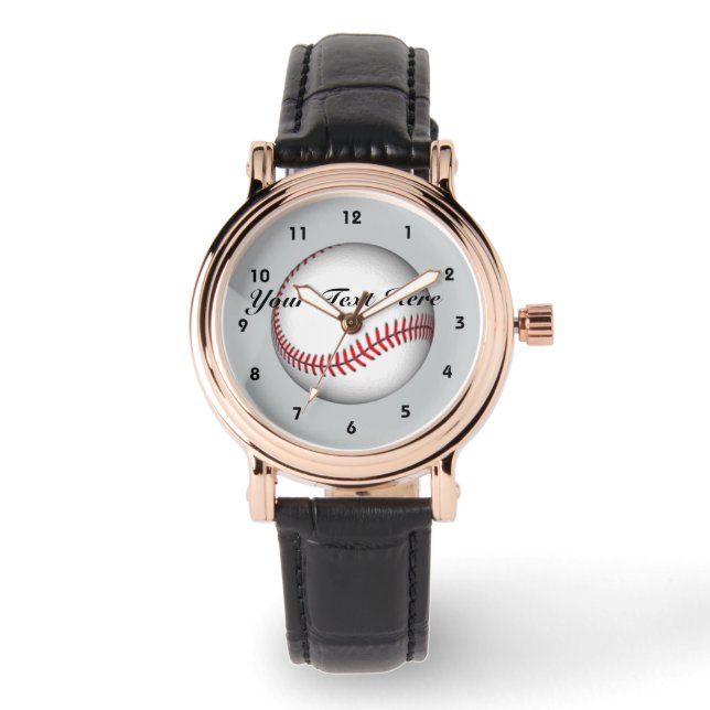 Montre Votre texte ici Baseball Watch (Recto)