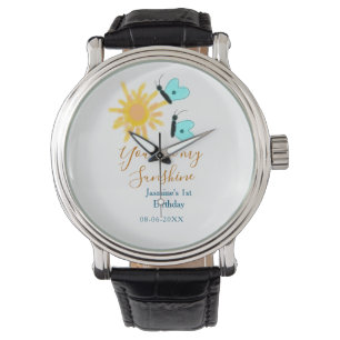 Montre Vous êtes mon bleu bleu bleu soleil jaune orange