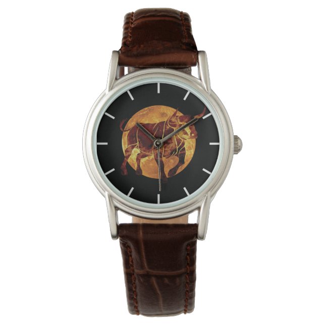 Montre Voyage des signes du Taurus Zodiac (devant)