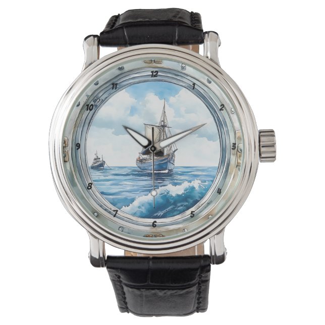 Montre Voyage of Time" - Porthole Sailboat (devant)