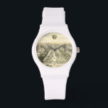 Montre Vue aérienne du jardin formel par Eric Dahlbergh<br><div class="desc">Dessin complexe d'une vue aérienne d'un jardin formel. Créée par Eric Dahlbergh, cette pièce présente une immense étendue de verdure qui attend d'être traversée. Achetez cette belle pièce aujourd'hui !</div>