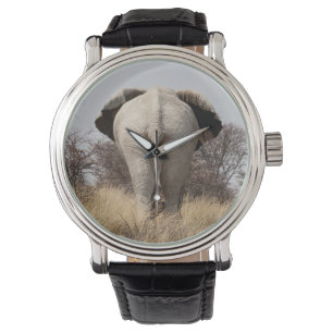 Montre Vue arrière de l'éléphant