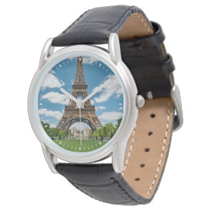 Montre Vue de la Tour Eiffel depuis le parc public Champ