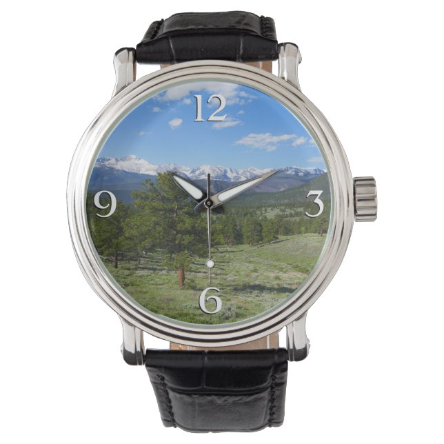 Montre Vue panoramique des montagnes Rocheuses (devant)