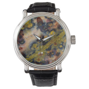 Montre Vue rapprochée abstraite de Jasper océan