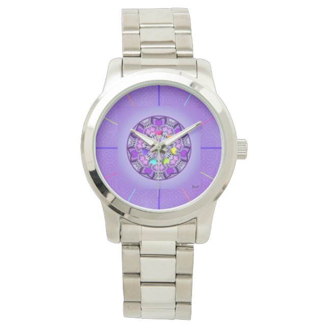 Montre W2 pourpre (devant)
