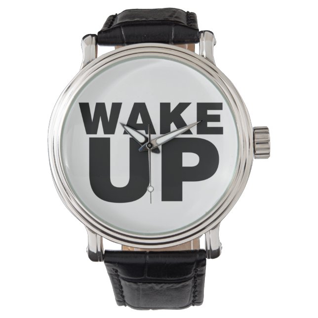 Montre Wake up Black (devant)
