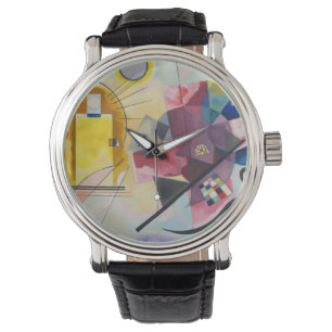 Montre WASSIY KANDINSKY - Jaune Rouge Bleu