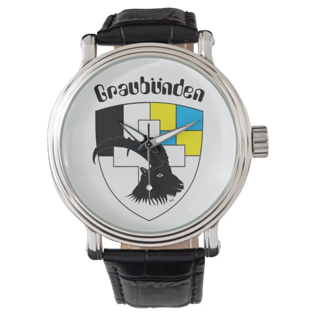 Montre Watch with Swiss Design Grisons (devant)