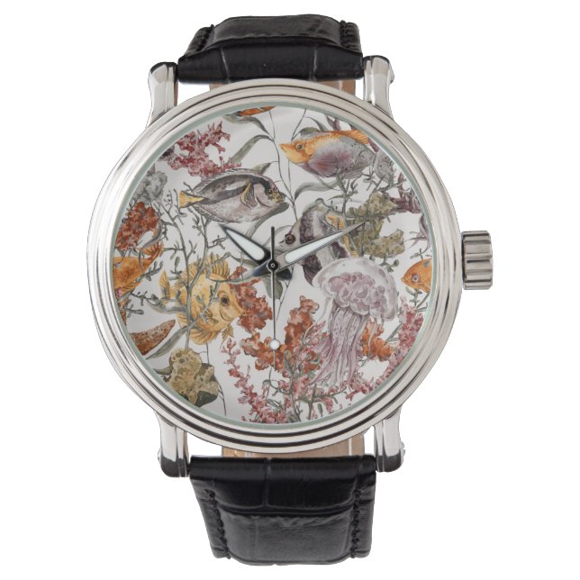 Montre Watercolor Sea Life (devant)