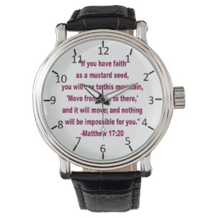 Montre WDJS : Foi comme graine de moutarde