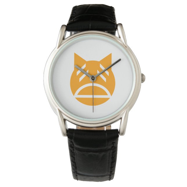 Montre Weary Emoji Cat (devant)