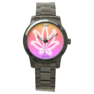 MONTRE WEED WATCH ARRIÈRE - PLAN NOIR ACD HAVIC ACD