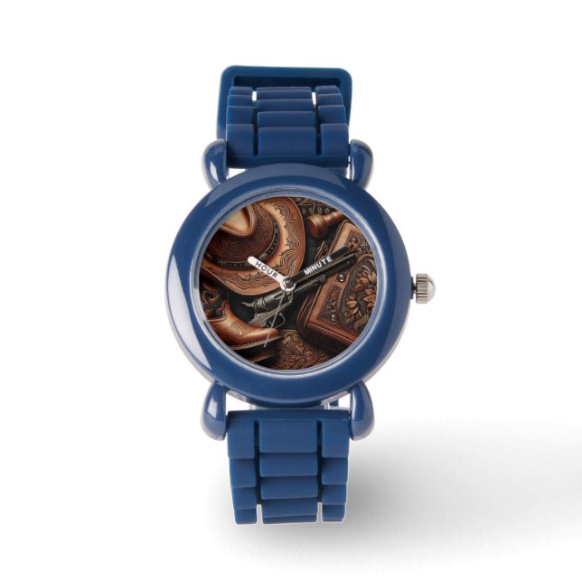 Montre Western Trio : Casquette, Bottes, Revolver (Recto)