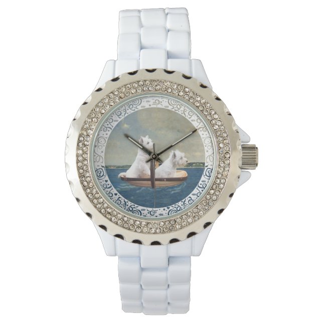 Montre Westies en mer (devant)